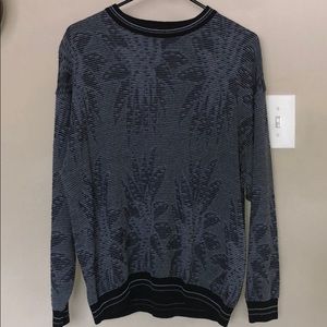 Grey Fashion Crew Neck Sweater